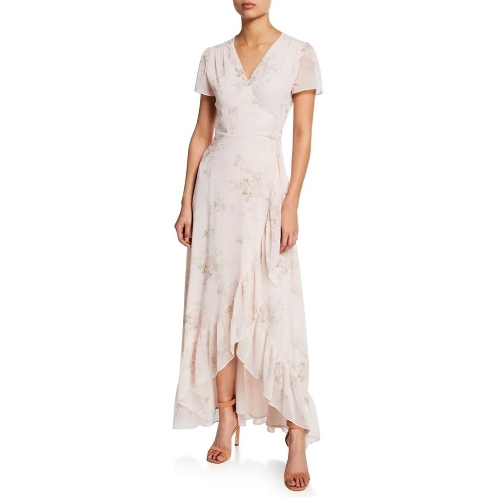 Wayf Natasha Wrap Floral Maxi Dress